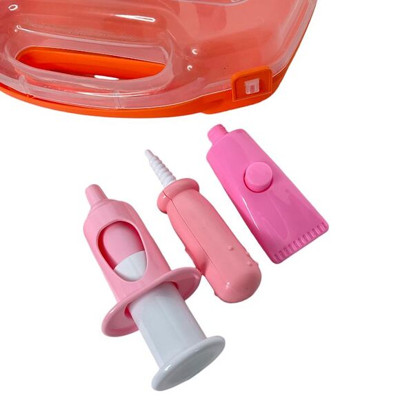 Super Smile Hippo Dentist Play Set Pretend Doctor Dental Toy Hard Plastic Case - Picture 5 of 10